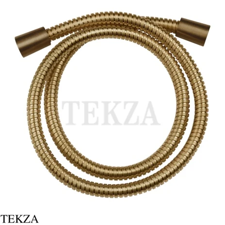 Gessi Шланг душевой металлический двойной фальцовки 150 см 01724-791, Deep Bronze Brushed PVD