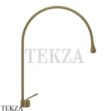 Gessi Goccia Смеситель для раковины высокий, без сливного гарнитура 33603-713, Antique Brass