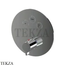 Newform XT Термостат для душа с кнопкой Select на 3 потока 70404E.58.063, PVD Gun metal Newform XT Термостат для душа с кнопкой Select на 3 потока 70404E.58.063, PVD Gun metal