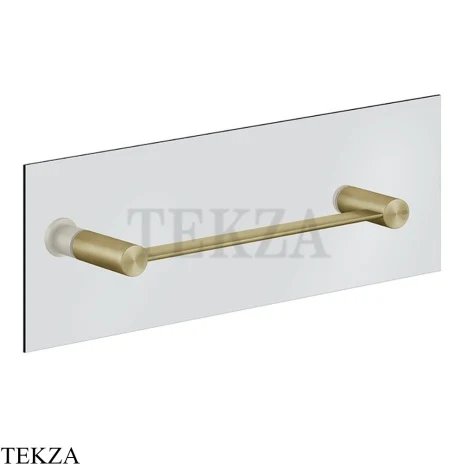 Gessi 316 ACCESSORIES Полотенцедержатель для крепления на стекло, 30 см 54921-727, Brushed Brass PVD