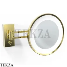 Decor Walther Round BS 36 LED Косметическое зеркало, 5х увеличение, от сети 0122120, золото