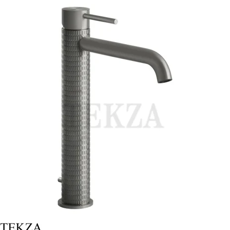 Gessi 316 MECCANICA Смеситель для раковины, с донным клапаном 54203-239, Steel Brushed
