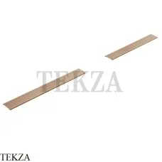 Gessi Shower G Drains Боковая крышка 90см для сливной фитинга, 67057-726, Warm Bronze Br. PVD