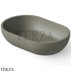 Dea Design Washbasins Раковина настольная овальная Solid Surface DD9034 580 4, Light Grey №4