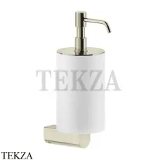 Gessi RILIEVO Дозатор для жидкого мыла, композит белый 59513-720, Nickel PVD