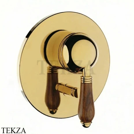 Nicolazzi Forest Смеситель для душа. 2 потока, внешняя часть, 3460EXTGO77, золото глянец Gold 24k