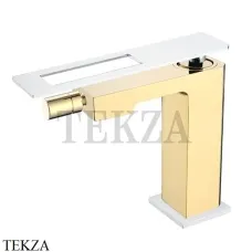 Boheme Q Смеситель для биде однорычажный, без гарнитура 146-GCR, Золото-хром