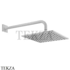 Gessi RILIEVO Верхняя душевая лейка с кронштейном 59158-279, белый матовый