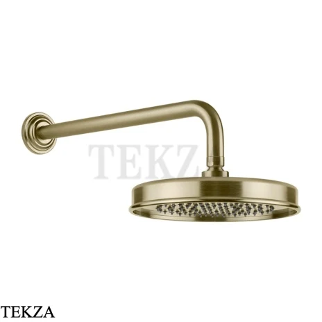 Gessi VENTI20 Верхний душ 200 с настенным креплением 65148-727, Brushed Brass PVD
