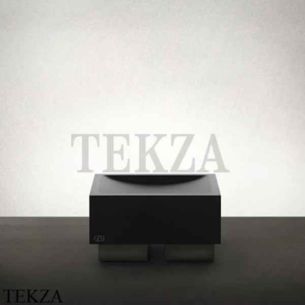 Gessi Rettangolo Стакан настольный, композит белый 20831-707, Black Metal Brushed