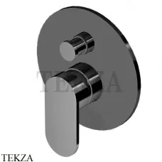 Zucchetti Octo Смеситель для душа на 2 потока, внешняя часть ZOC127.C51, brushed metal black