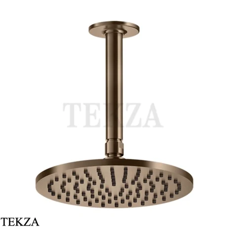 Gessi INCISO SHOWER Верхняя душевая лейка с кронштейном под размер 58150-761, Coffee Bronze Br. PVD