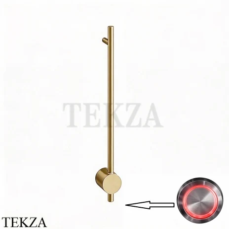 BRONER BRUNO H Электрический полотенцесушитель 60 с кнопкой, BR.007.060.0000.SS.MSH, шампань сатин шелк