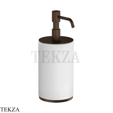 Gessi INCISO accessories Дозатор для жидкого мыла настольный, белый 66437-845, Dark Bronze