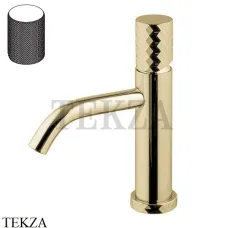 FIMA Carlo Frattini Spillo TECH G Смеситель для раковины, с донным клапаном F3031TXSGHS, Brushed Champagne