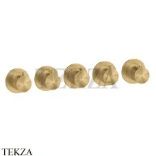 Gessi 316 SHOWER Термостат для душа на 4 выхода, внешняя часть 54338-727, Brushed Brass