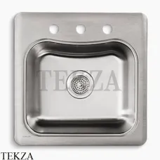 Kohler Staccato Мойка для кухни с 3 отв. под смеситель K-3363-3-NA, нержавеющая сталь Kohler Staccato Мойка для кухни с 3 отв. под смеситель K-3363-3-NA, нержавеющая сталь