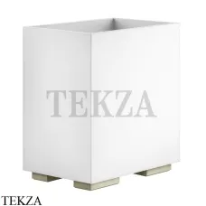 Gessi Rettangolo Ведерко, корзина для мусора, цвет белый 20990-720, Nickel PVD