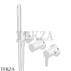 Ritmonio Diametro35 Elegance Смеситель для душа, 2 потока PR54GG201 C03, белый матовый