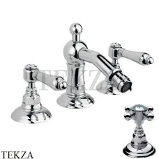 Nicolazzi HALF DOME CRYSTAL Смеситель для биде, с донным клапаном, 1415CR93, хром глянец