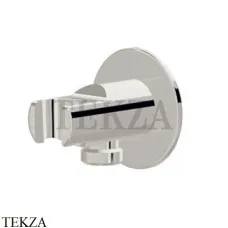 Newform Вывод для шланга с держателем для ручного душа 827.M0.070, Titanium satin