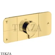Axor ONE Термостат для душа 3 потока, внешняя часть 45713990, золото глянец Axor ONE Термостат для душа 3 потока, внешняя часть 45713990, золото глянец