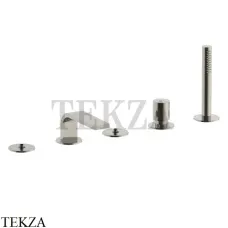 Fantini Venezia Смеситель на борт ванны с изливом (ручка отдельно) FIT, 2995N565S, Nickel PVD