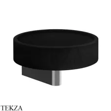 Gessi Origini Мыльница настенная с держателем, черная 66402-707, Black Metal Brushed
