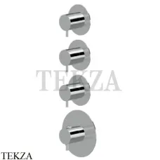 Newform XT Термостат для душа на 3 потока, внешняя часть, 67600E.21.018, хром глянец