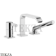 Dornbracht IMO Смеситель на борт ванны на 3 отверстия с гарнитуром 27412670-00, хром глянец