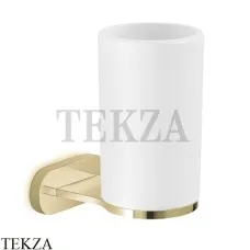 Newform O’RAMA Стакан подвесной с держателем,  керамика 67205.59.098, PVD Brushed pale gold