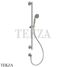 Gessi VENTI20 Штанга в комплекте с душевой лейкой, шланг, вывод 65141-149, Finox Br. Nickel