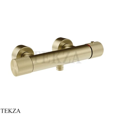 Gessi Habito RIGATO Смеситель термостатический для душа 70533-727, Brushed Brass PVD