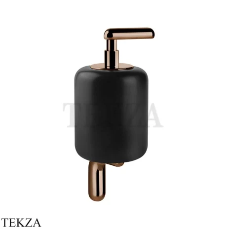 Gessi Goccia Дозатор для жидкого мыла, черная керамика 38014-030, Copper PVD