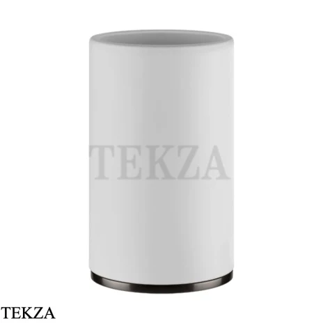 Gessi INCISO accessories Стакан настольный, композит белый 58531-707, Black Metal Brushed
