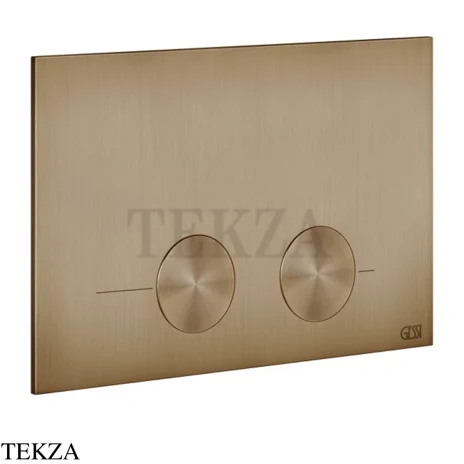 Gessi Total look Клавиша смыва для инсталляции Geberit omega 12, 54615-791, Deep Bronze Brushed PVD