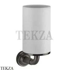 Gessi VENTI20 Стакан настенный белый 65407-707, Black Metal Brushed Gessi VENTI20 Стакан настенный белый 65407-707, Black Metal Brushed
