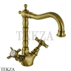 Migliore Princeton Смеситель для раковины, с донным клапаном 19349, бронза classic