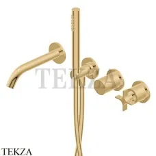 Ritmonio Diametro35 Cross Смеситель для ванны, внешняя часть PR53EC201 GOX, Brushed Gold