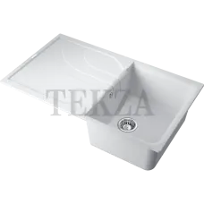 Omoikiri Yasugata 86 Кухонная мойка Tetogranit прямоугольная с крылом 4993871 белый