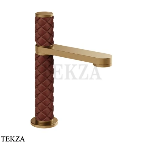 Gessi Pelle Tresse Смеситель для раковины, без сливного гарнитура 78202-431, Red Cherry/ Warm Bronze Br. PVD