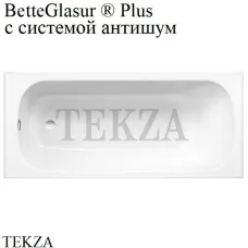 BETTE BETTEFORM Встраиваемая прямоугольная ванна сталь, 2949-000 AD PLUS, антишум, BetteGlasur ® Plus, белый глянец