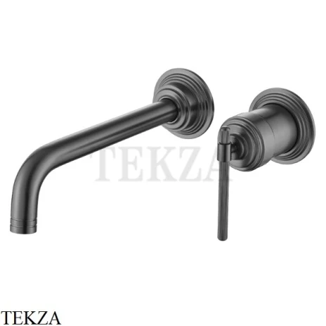 Boheme ETERNA Смеситель для раковины на стену, комплект 175-GM, Gun Metall