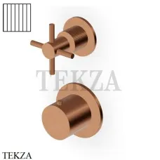 Zucchetti Helm Vertical Термостат для душа на 1 поток, внешняя часть ZHM801.XP91G2, brushed copper PVD