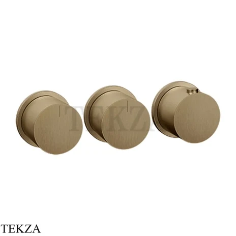 Gessi Habito Bath-shower Термостат на 2 потока, внешняя часть 63434-791, Deep Bronze Br. PVD