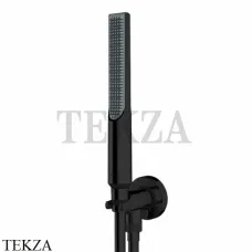 Bossini APICE Ручной душ SLIM с держателем и шлангом, c Easy-Clean CE3004C.073, черный матовый