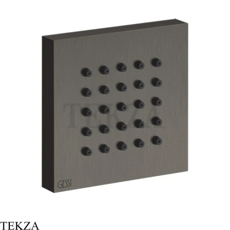 Gessi Rettangolo shower BODY JETS Боковая форсунка 32973-707, Black Metal Brushed PVD