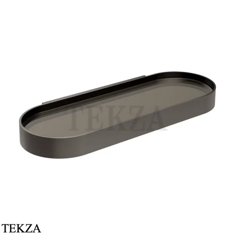 Gessi Pelle Tresse Полочка настенная в душевую, 56861-707, Black Metal Brushed PVD