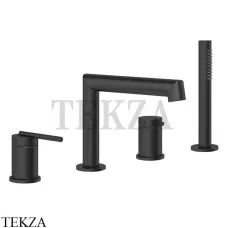 Gessi INGRANAGGIO Смеситель на борт ванны, с гарнитуром 63537-299, Black XL