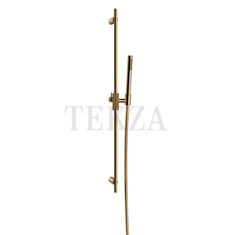 Gessi INGRANAGGIO Штанга в комплекте с душевой лейкой 63584-735, Warm Bronze PVD